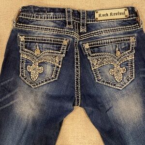 Rock Revival Berry Straight Jeans: Size 28
